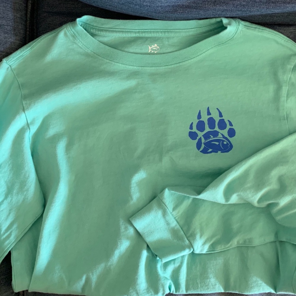 Boys Teal Southern Tide Long Sleeve T-shirt